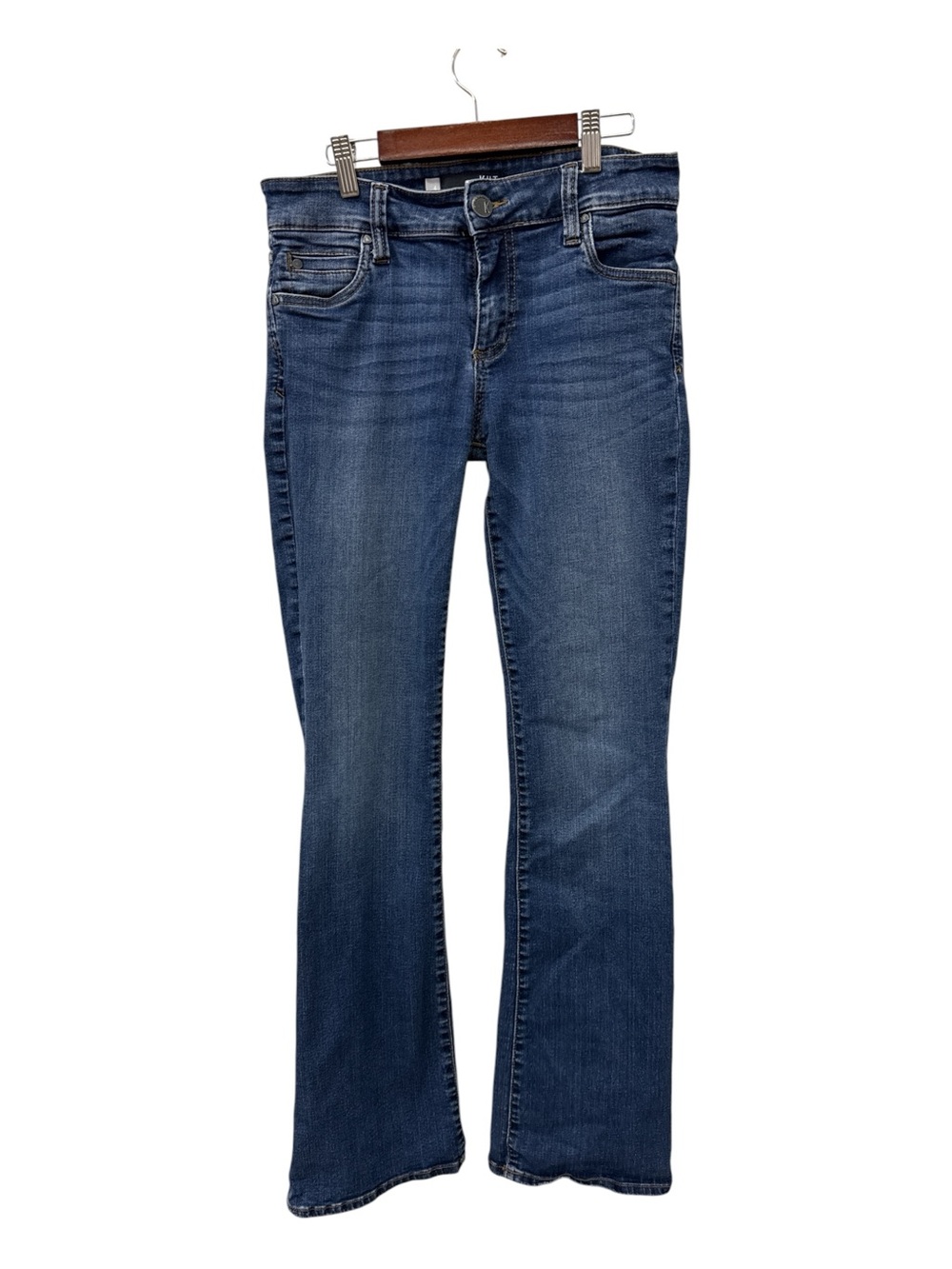 Kut From The Kloth Natalie Bootcut Jeans Size 4 Medium Wash Mid Rise Stretch - Picture 2 of 6